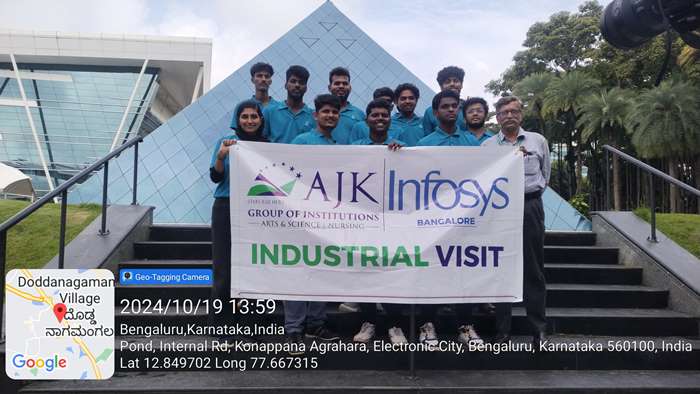 AJK College Students industrial visit to Infosys Bangalore 9